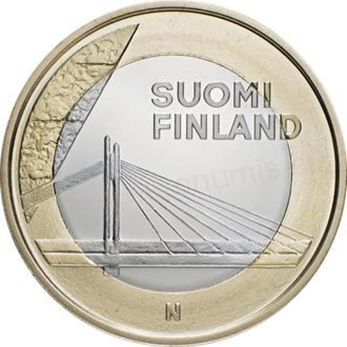 5 euro 2012 Fínsko cc.UNC Bridge