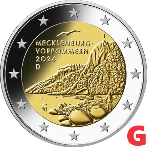2 euro 2024 G Nemecko cc.UNC Meklenbursko-Predné Pomoransko