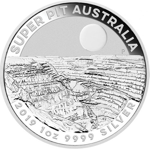 Dollar 2019 Austrália BU 1 Oz Ag, Super Pit