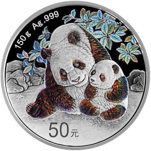 50 Yuan 2024 Čína PROOF 150 g Ag, Chinese Panda