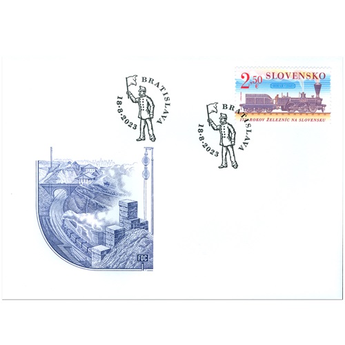 FDC 2023 Slovensko, 175. výročie železníc na Slovensku (FDC 798)