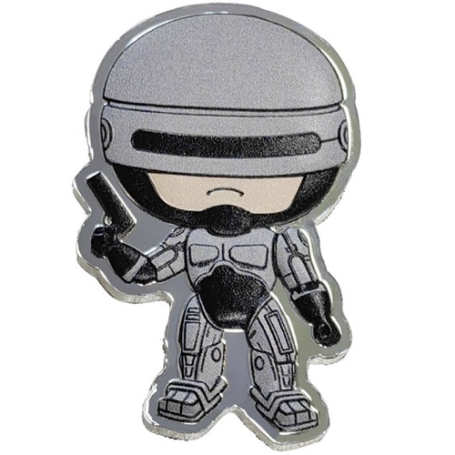 50 Cents 2024 Fidži PROOF like farbená 1 Oz Ag, Robocop