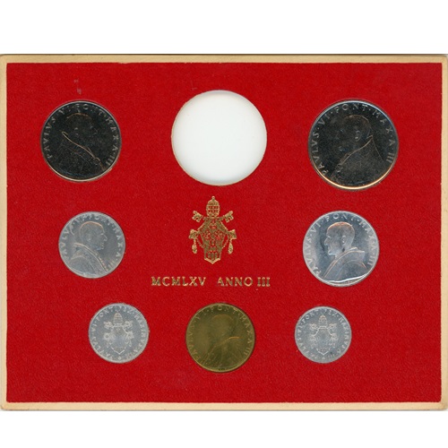 SET 1965 Vatikán UNC (188 Lire)