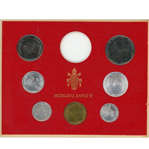 SET 1967 Vatikán UNC (188 Lire)