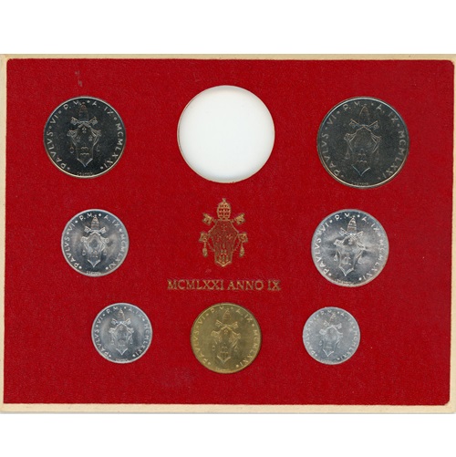 SET 1971 Vatikán UNC (188 Lire)