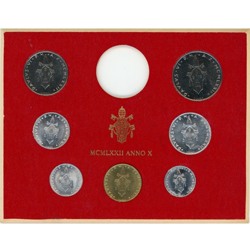 SET 1972 Vatikán UNC (188 Lire)