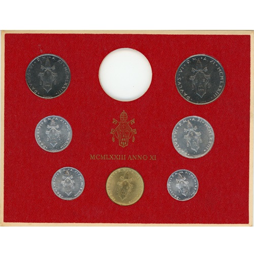 SET 1973 Vatikán UNC (188 Lire)