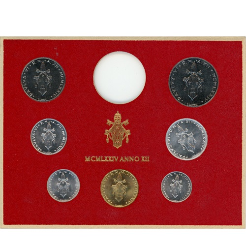 SET 1974 Vatikán UNC (188 Lire)