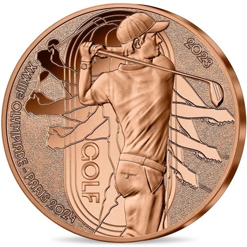 1/4 euro 2023 Francúzsko UNC, OH Paríž 2024 Golf