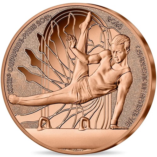 1/4 euro 2023 Francúzsko UNC, OH Paríž 2024 Gymnastika