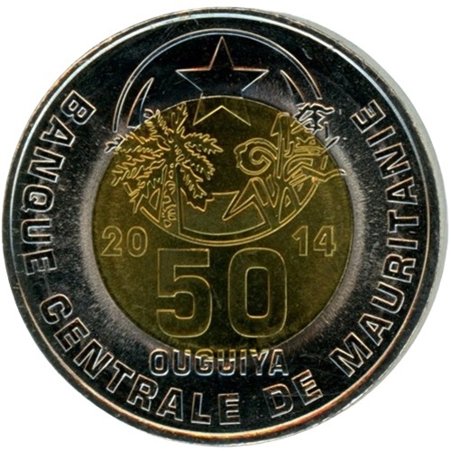 50 Ouguiya 2014 Mauretánia UNC