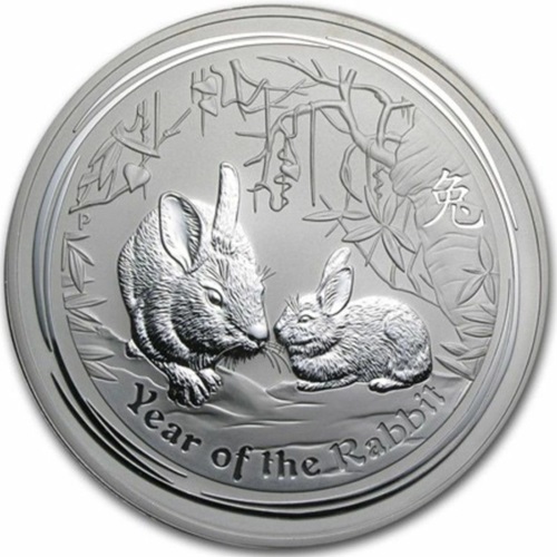 50 Cents 2011 Austrália BU 1/2 Oz Ag Lunar II. - Year of the Rabbit