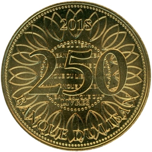 250 Livres 2018 Libanon UNC