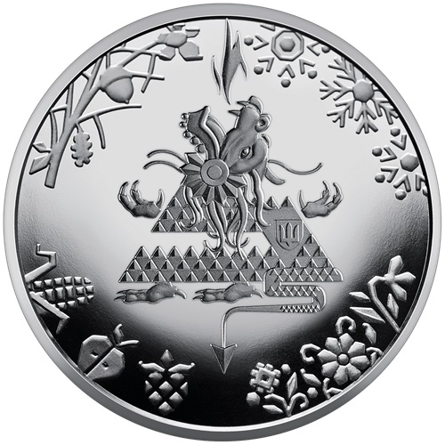 5 Hrivna 2023 Ukrajina BU karta, Year of he Dragon