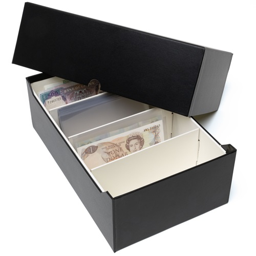 Archiv box LOGIK na  500 bankoviek, čierny