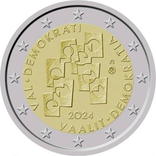 2 euro 2024 Fínsko cc.UNC, Voľby a demokracia