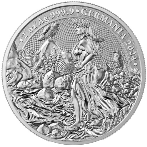 10 Mark 2024 Germania BU karta 2 Oz Ag, Germania
