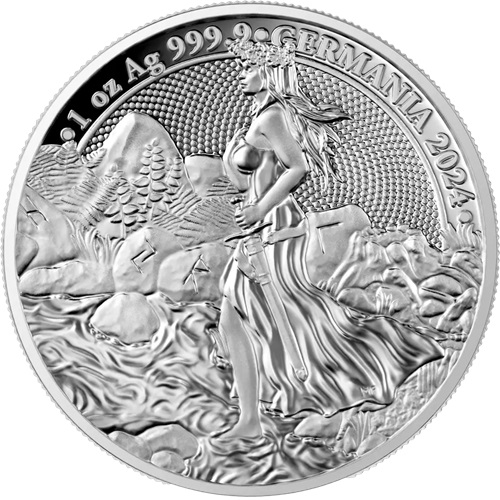5 Mark 2024 Germania PROOF karta 1 Oz Ag, Germania 