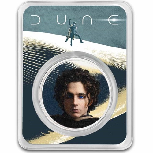 ONE OUNCE 2024 BU karta farbená 1 Oz Ag Dune - Blue Eyes Paul