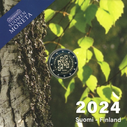 2 euro 2024 Fínsko cc.PROOF, Voľby a demokracia
