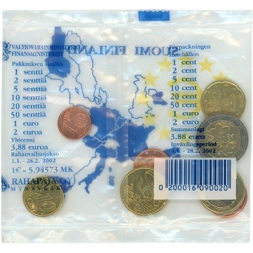 Štartovací balíček Fínsko UNC (3,88€)