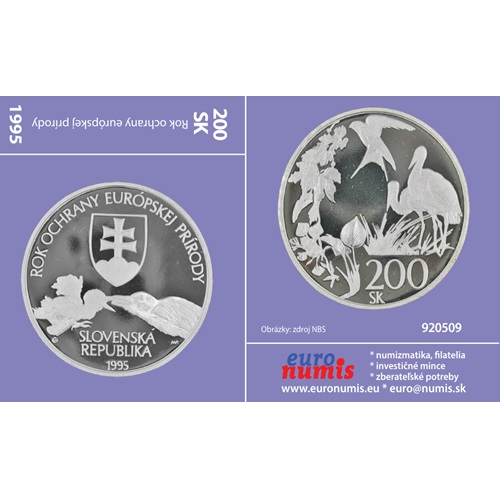Papierový prebal na 200 korún 1995 Slovensko PROOF, Rok ochrany prírody