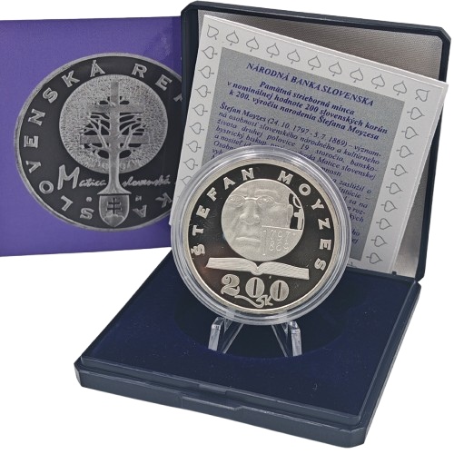 200 korún 1997 Slovensko PROOF, Štefan Moyzes 