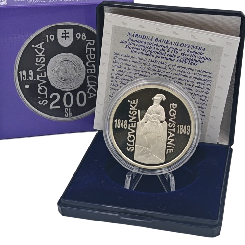 200 korún 1998 Slovensko PROOF, Slovenské povstanie 