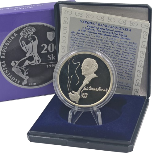 200 korún 1998 Slovensko PROOF, Ján Smrek 