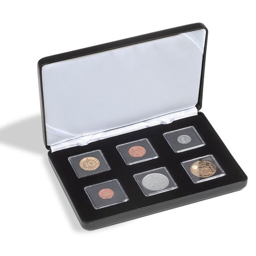 Etue NOBILE na 6 x QUADRUM MINI 38x38 mm, čierna 