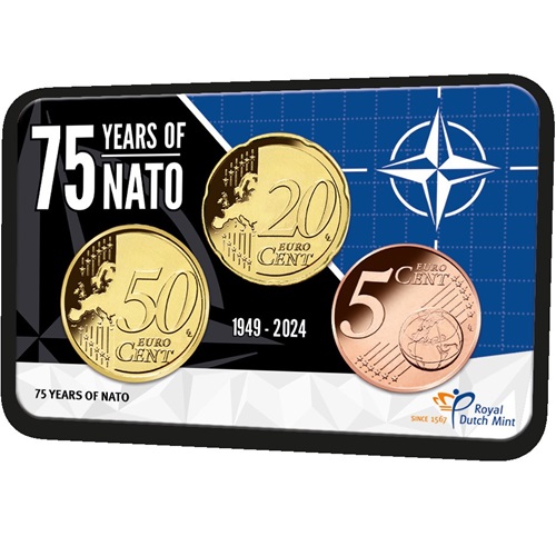 SET 2024 Holandsko BU karta, 75 years of NATO (0,75€)