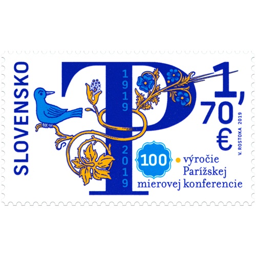 Známka 2019 Slovensko čistá, Parížska mierová konferencia (694)