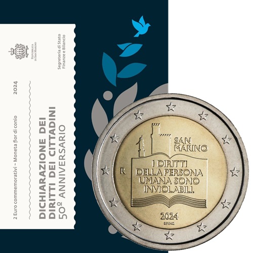2 euro 2024 San Maríno BU karta , Deklarácia občianskych práv