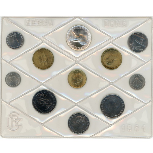 SADA 1981 Taliansko BU (1188 Lira), Ag 500 Lira Columbus