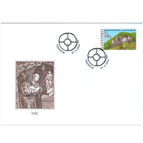 FDC 2024 Slovensko, opátstvo v Skalke pri Trenčíne 