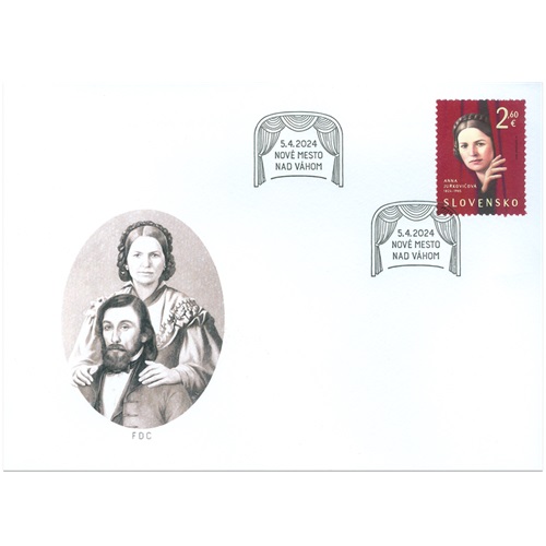 FDC 2024 Slovensko, Osobnosti: Anna Jurkovičová (FDC 814)