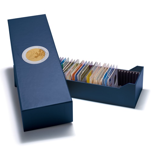 Archiv box LOGIK 40 x mincová karta, modrý 