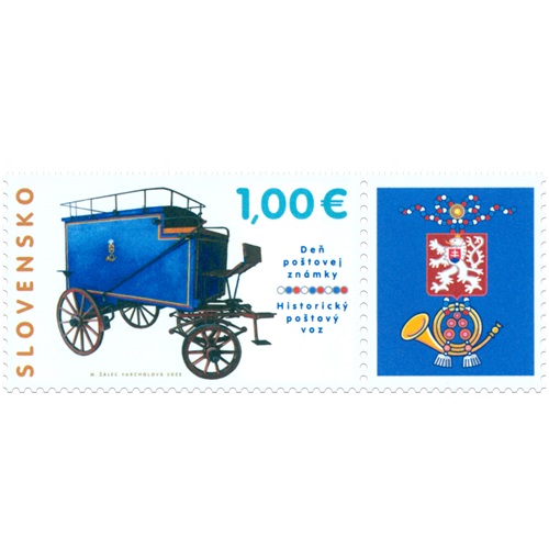 Známka 2022 Slovensko čistá, Historický poštový voz (783)