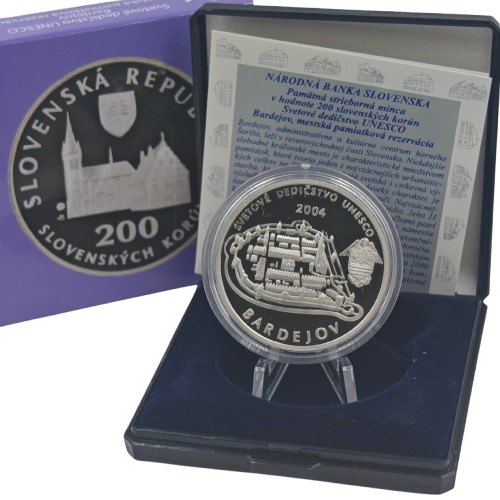 200 korún 2004 Slovensko PROOF, Bardejov 