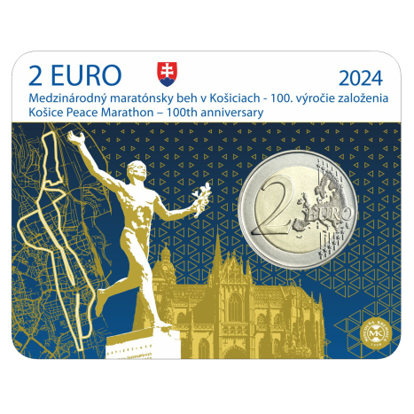 2 euro 2024 Slovensko UNC karta, Medzinárodný maratónsky beh v Košiciach