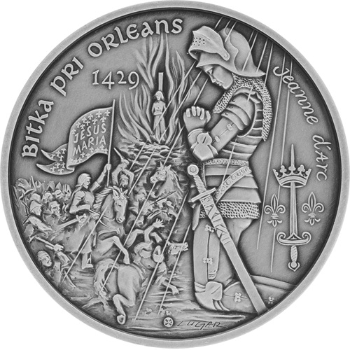 2 Dollars 2023 Niue BU Bitka pri Orleánse (r. 1429)