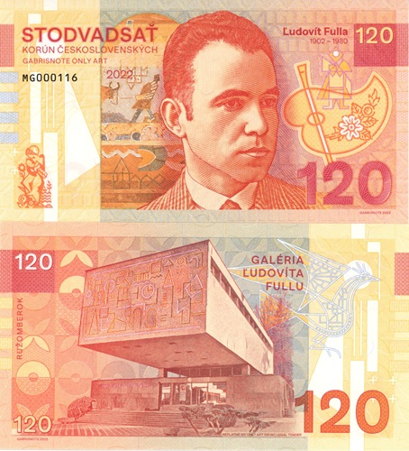 120 Korún 2022 UNC Ľudovít Fulla séria MG