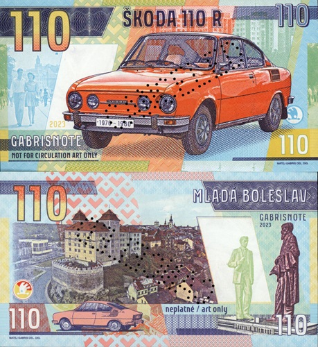 110 R Škoda 2023 UNC perforácia CANCELED