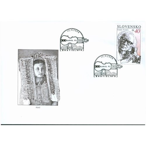 FDC 2008 Slovensko, Karol Plicka (FDC 427)