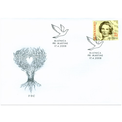 FDC 2008 Slovensko, Maša Haľamová (FDC 419)