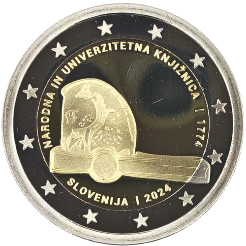 2 euro 2024 Slovinsko PROOF, Národná a Univerzitná knižnica