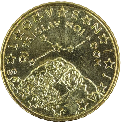 50 cent 2024 Slovinsko ob.UNC
