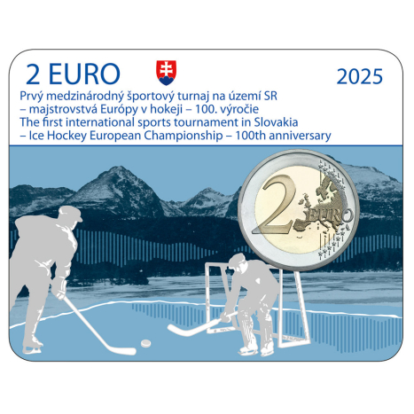 2 euro 2025 Slovensko UNC karta, Majstrovstvá Európy v hokeji