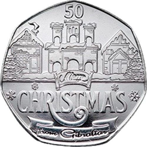 50 Pence 2024 Gibraltar UNC, Christmas