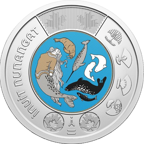 2 Dollars 2024 Kanada UNC farbená, Inuit Nunangat